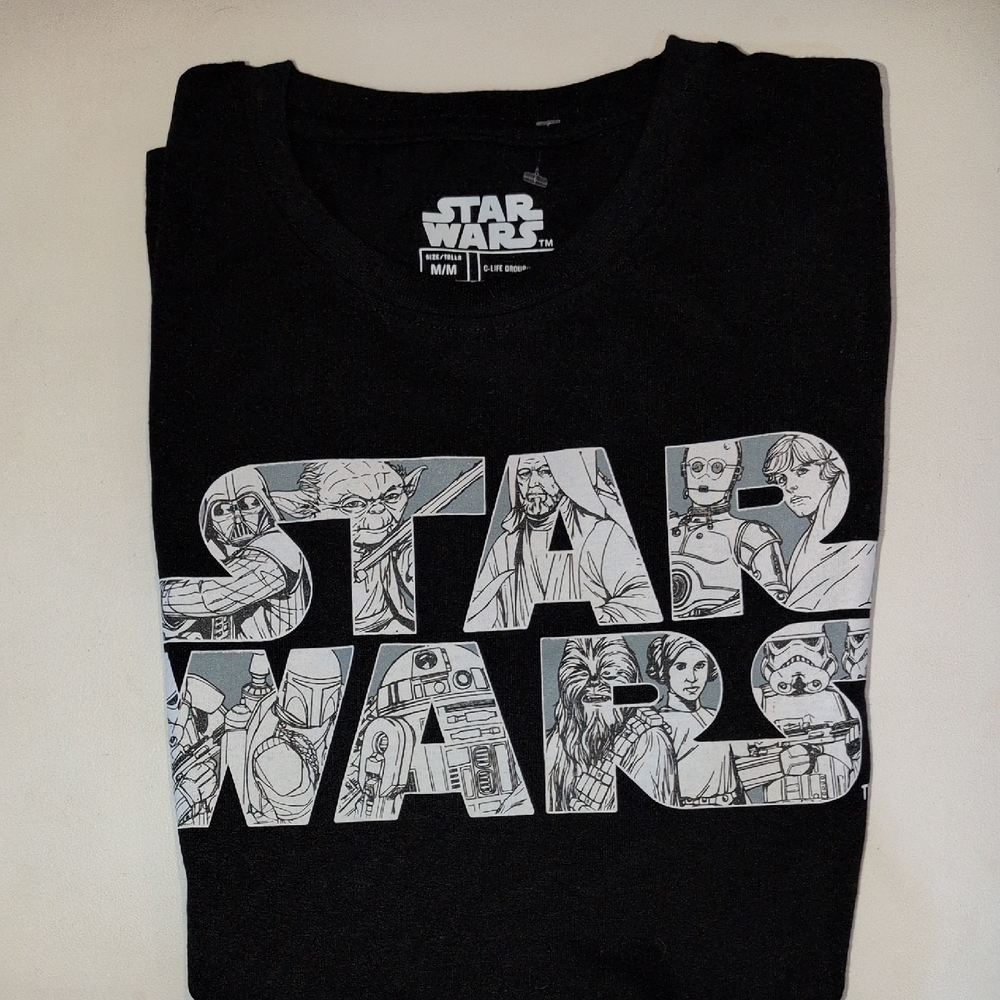 Star Wars Black and White Character Tee